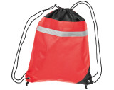 Non-woven gym bag including reflectable stripe