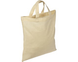 Cotton bag with short handles