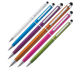 Plastic ball pen with touch function